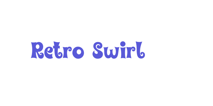 Retro Swirl Font