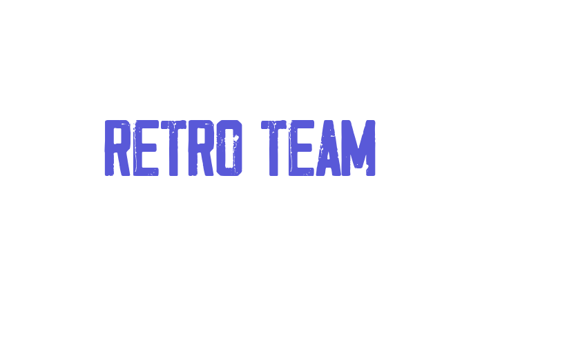 Retro Team Font