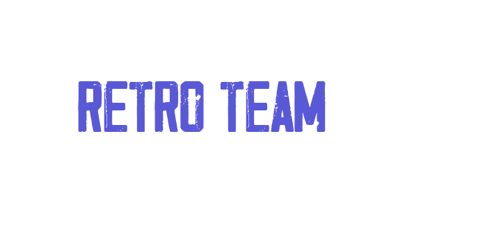 Retro Team Font Download