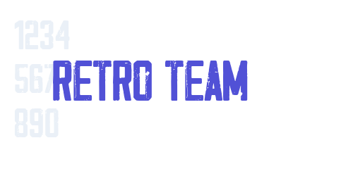 Retro Team-font-download