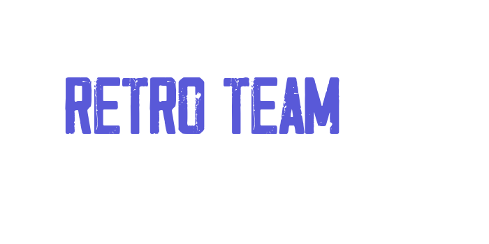 Retro Team Font