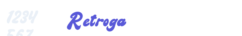 Retroga font