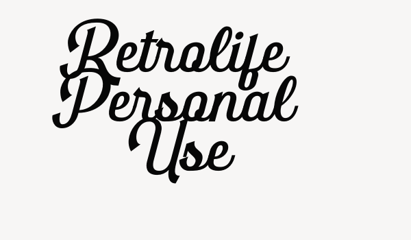 Retrolife Personal Use Font