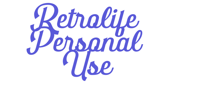 Retrolife Personal Use Font Download