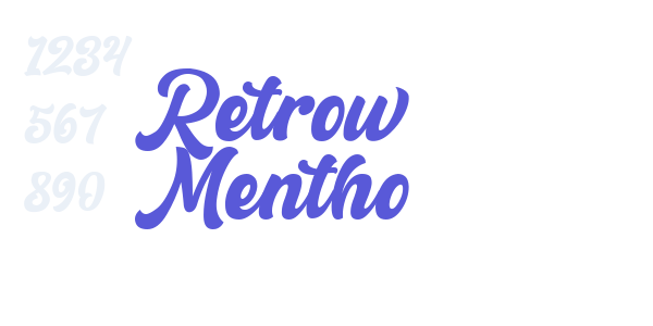 Retrow Mentho font free