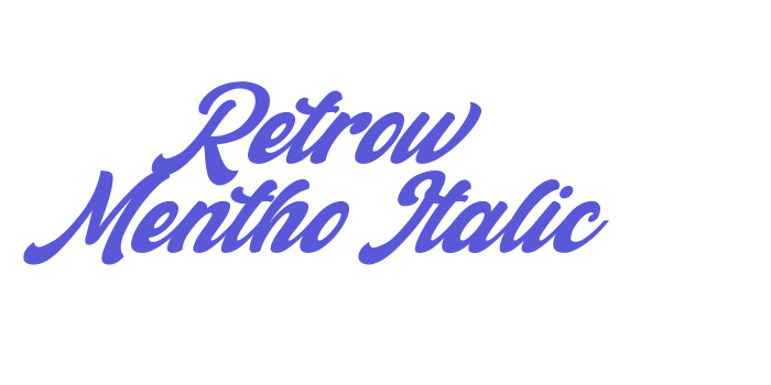 Retrow Mentho Italic Font Download