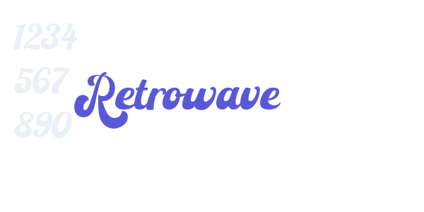 Retrowave font free