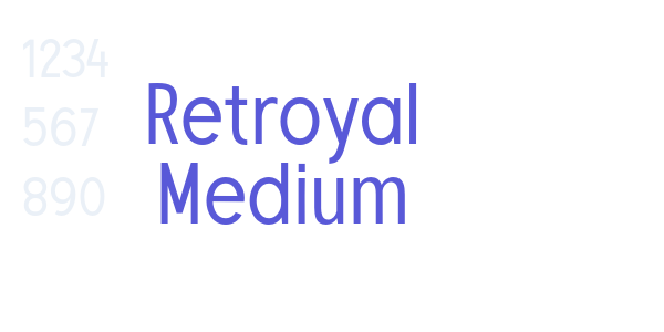 Retroyal Medium font