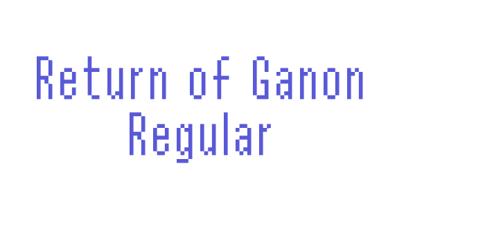 Return of Ganon Regular Font Download