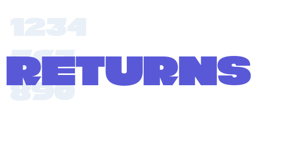 Returns font free