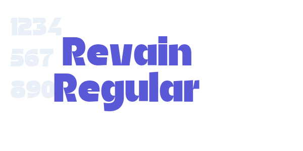 Revain Regular font