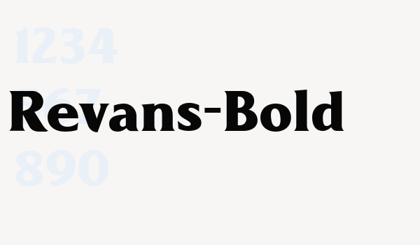 Revans-Bold Font