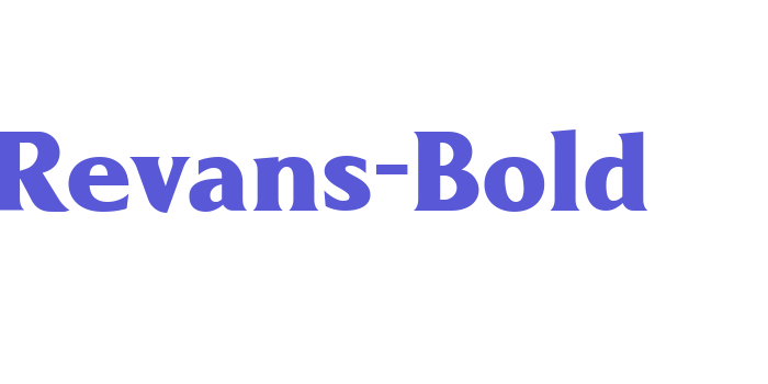 Revans-Bold Font