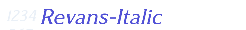 Revans-Italic-font