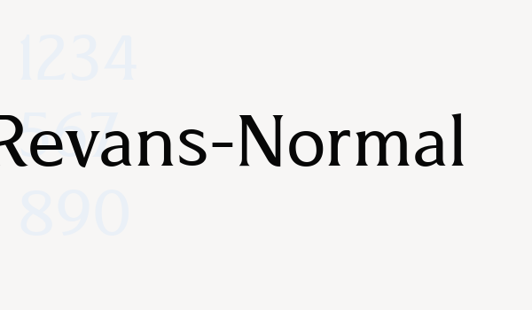 Revans-Normal Font