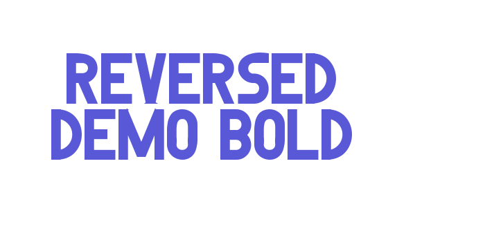 Reversed Demo Bold Font Download