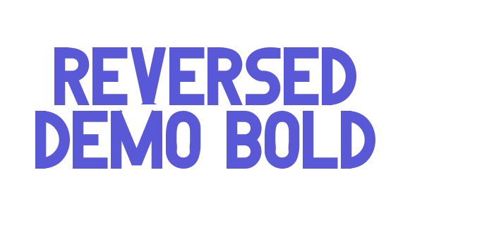 Reversed Demo Bold Font