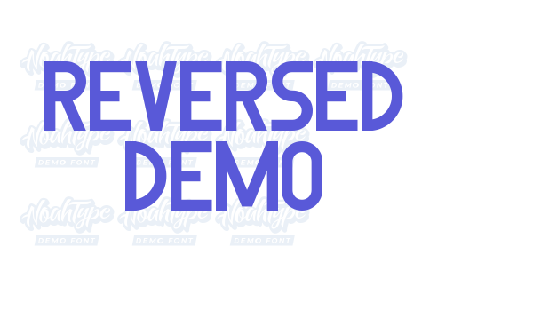 Reversed Demo font free