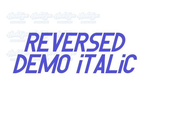Reversed Demo Italic