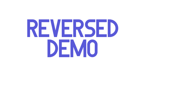 Download Reversed Demo Font