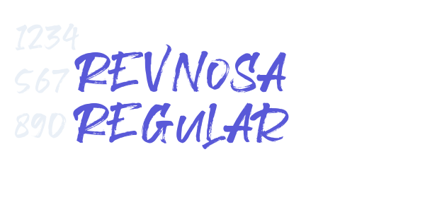 Revnosa Regular font