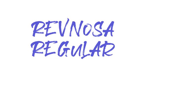 Revnosa Regular Font Download