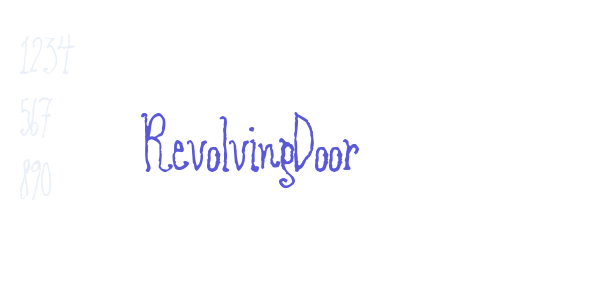 RevolvingDoor font