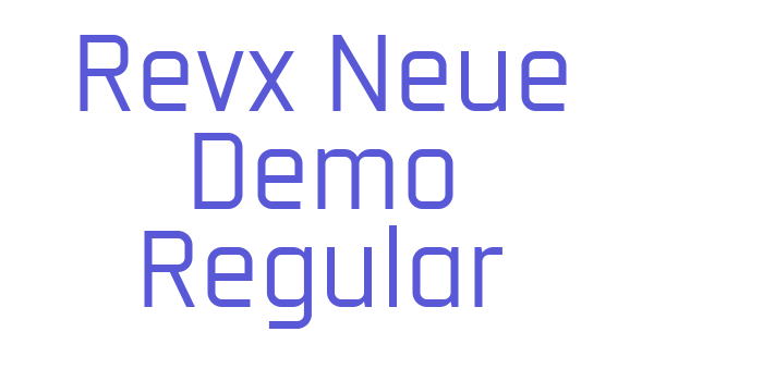 Revx Neue Demo Regular Font