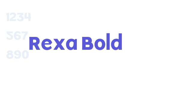 Rexa Bold font free