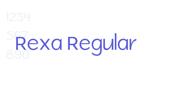 Rexa Regular font free