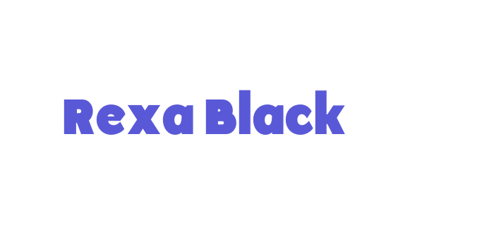 Rexa Black Font Download