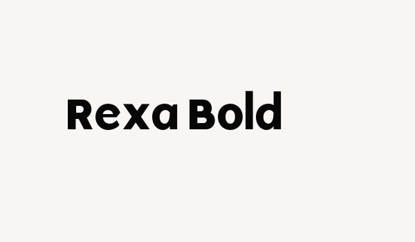 Rexa Bold Font