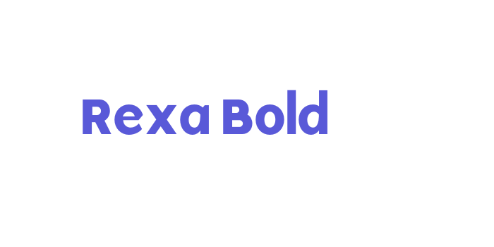 Rexa Bold Font Download