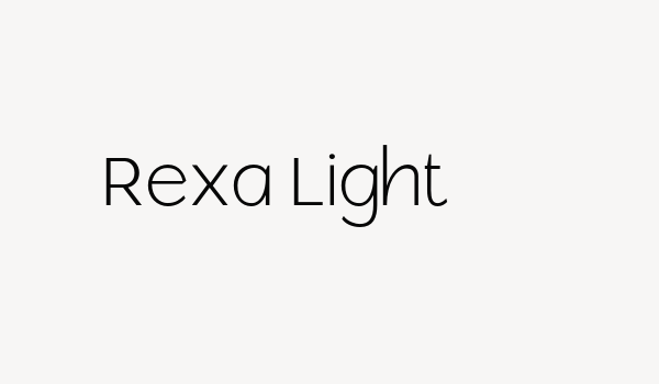 Rexa Light Font