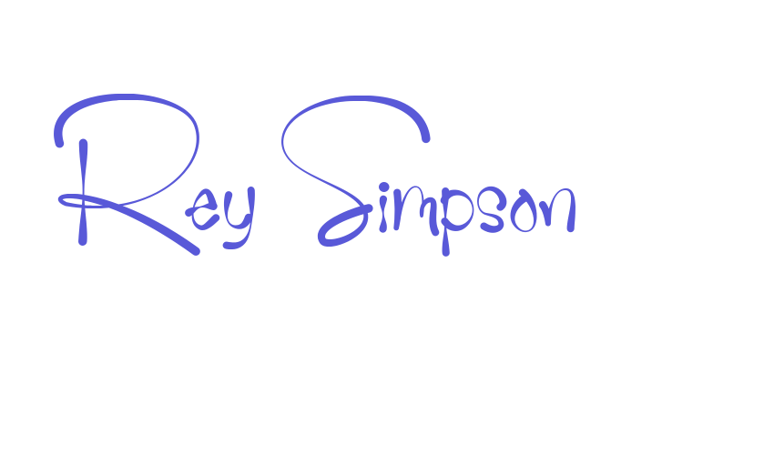 Rey Simpson Font