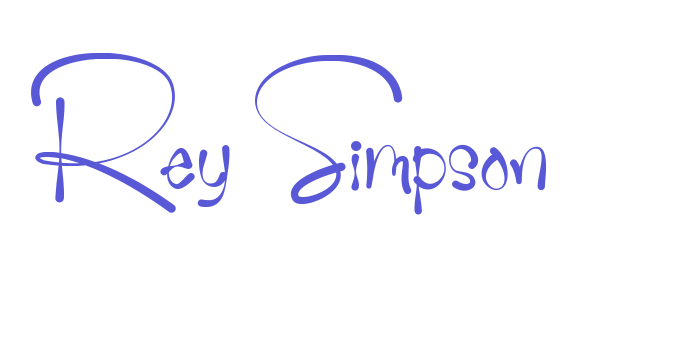 Rey Simpson Font Download