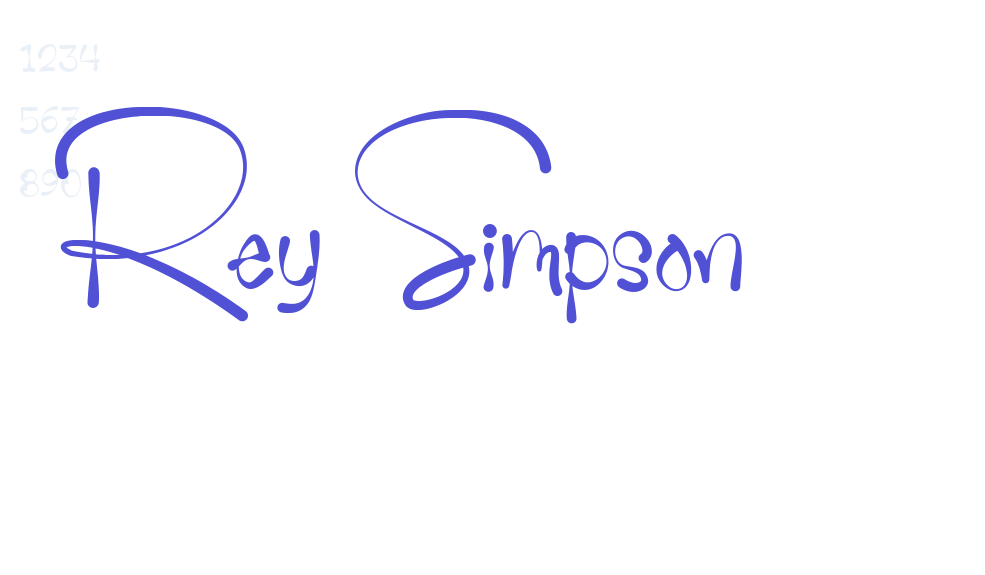 Rey Simpson-font-download