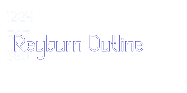 Reyburn Outline font free