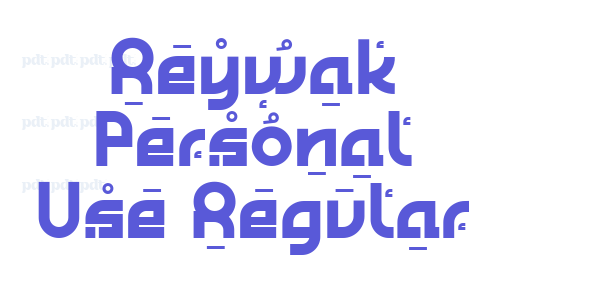 Reywak Personal Use Regular font free