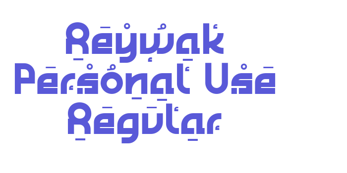 Reywak Personal Use Regular Font Download