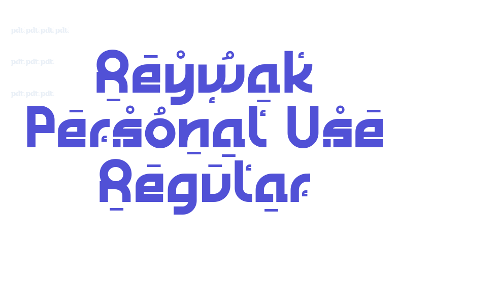 Reywak Personal Use Regular-font-download