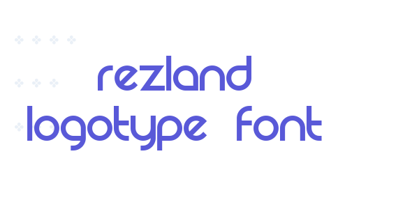 Rezland Logotype Font font free