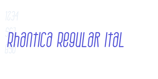 Rhantica Regular Ital font