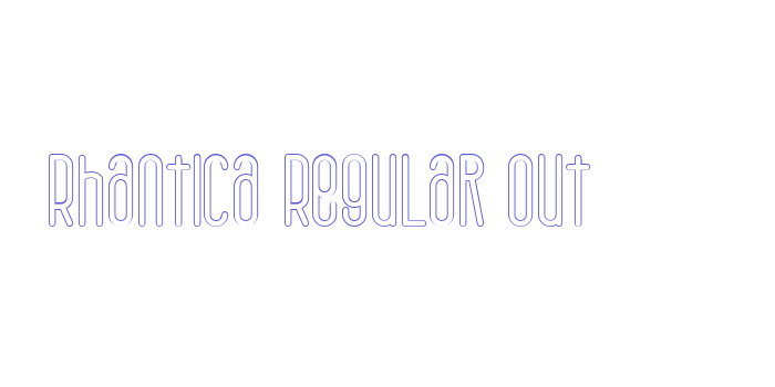 Rhantica Regular Out Font Download