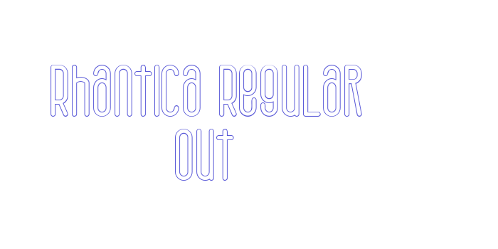 Rhantica Regular Out Font