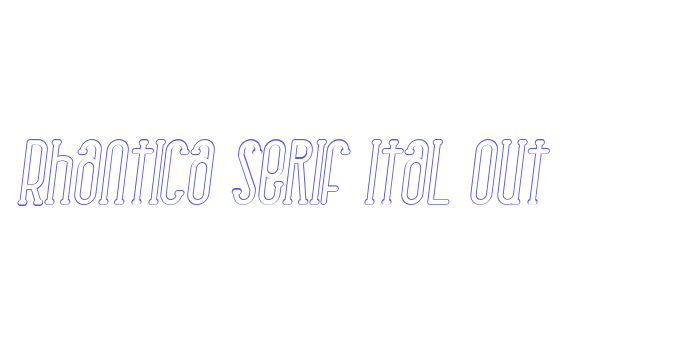 Rhantica Serif Ital Out Font Download