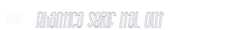 Rhantica Serif Ital Out-font