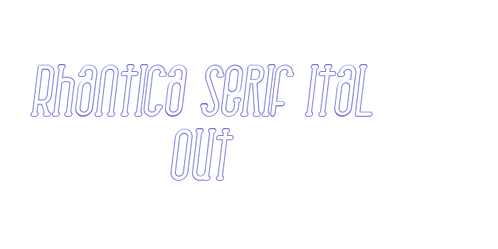 Rhantica Serif Ital Out Font