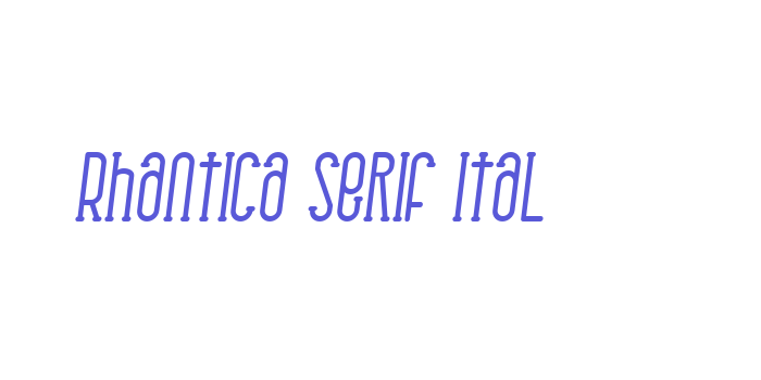 Rhantica Serif Ital Font Download