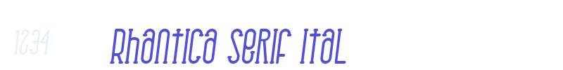 Rhantica Serif Ital-font